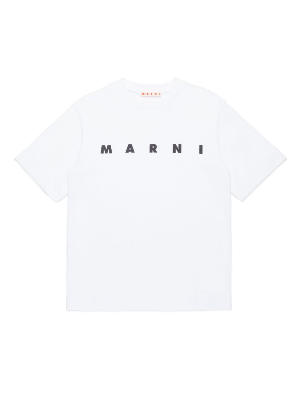 Marni Kids logo-print crew-neck T-shirt - White von Marni Kids