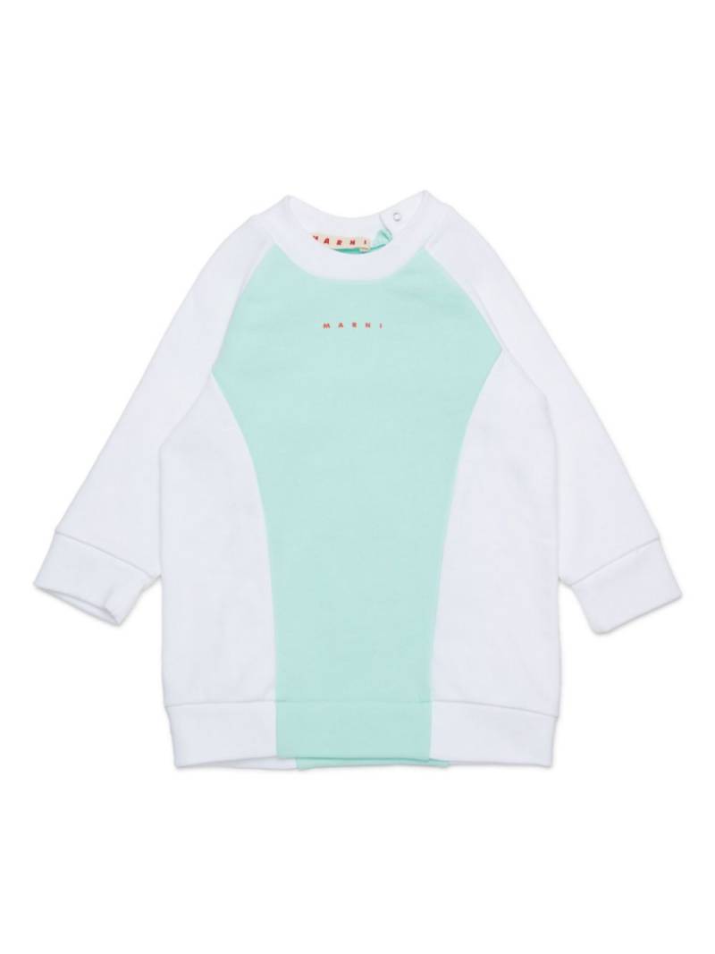 Marni Kids logo-print dress - Green von Marni Kids