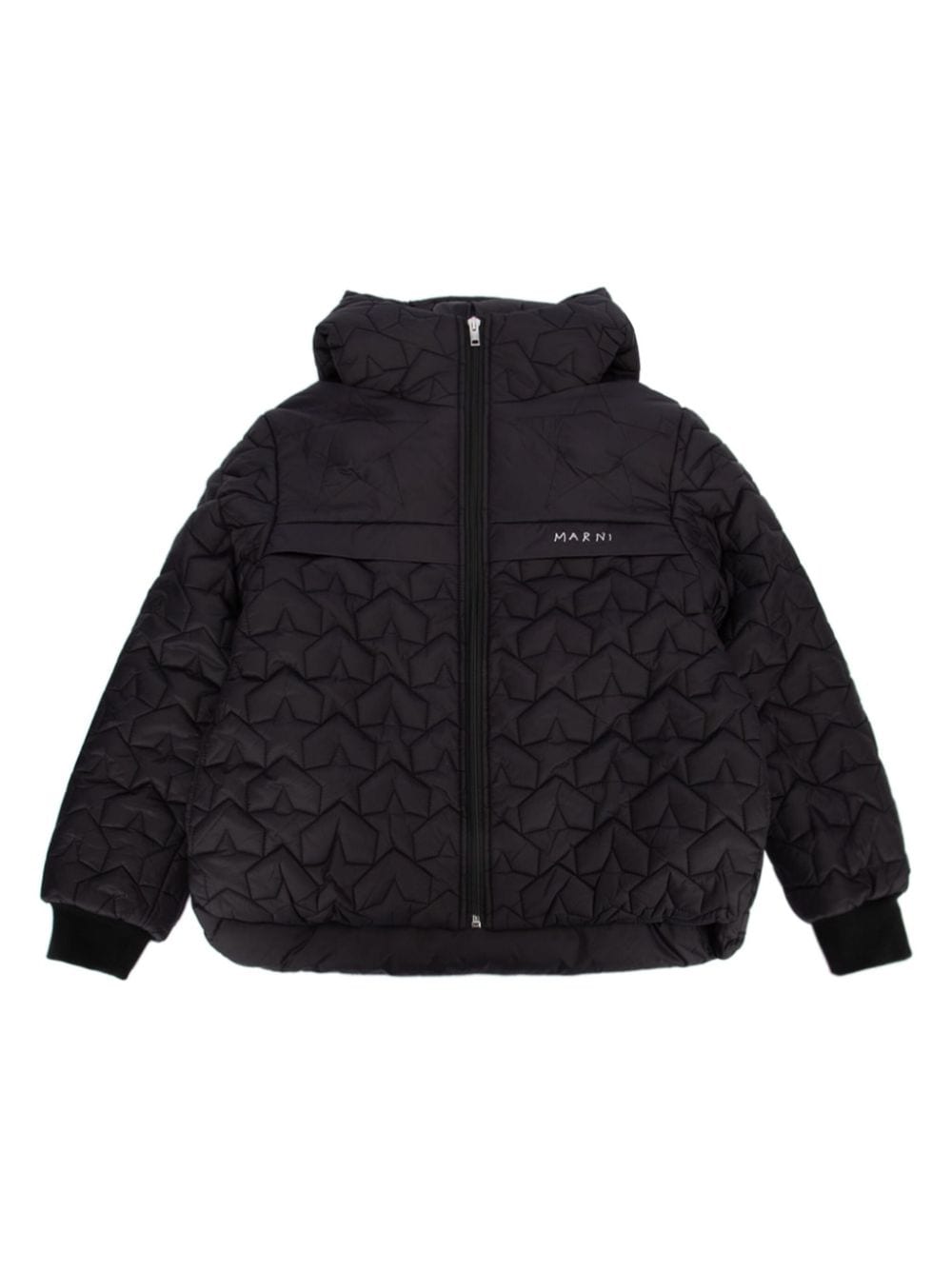 Marni Kids logo-print padded jacket - Black von Marni Kids