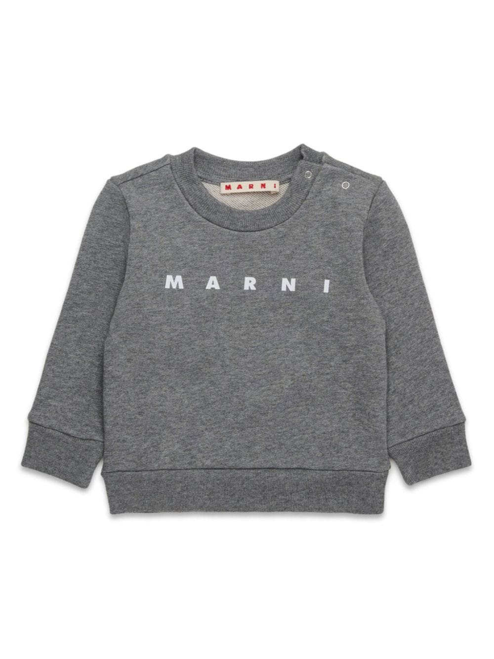 Marni Kids logo-print sweatshirt - Grey von Marni Kids