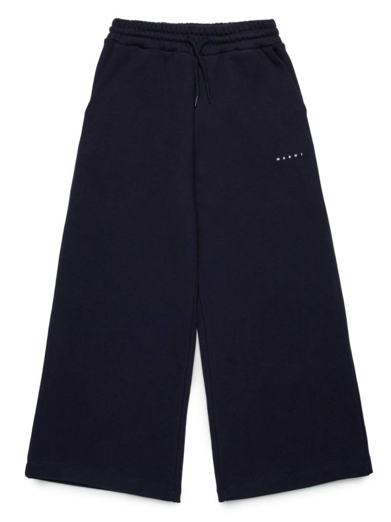 Marni Kids logo-print track pants - Blue von Marni Kids