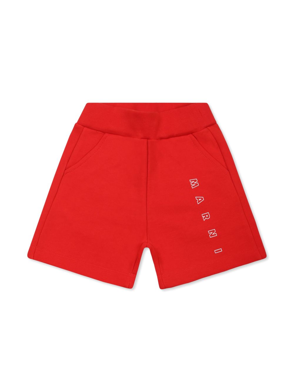 Marni Kids logo-print track shorts - Red von Marni Kids