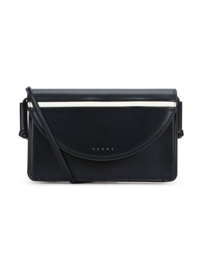 Marni Kids logo-stamp cross body bag - Black von Marni Kids