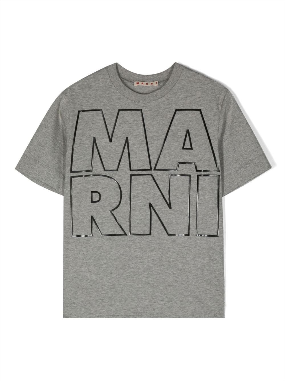 Marni Kids raised-logo T-shirt - Grey von Marni Kids