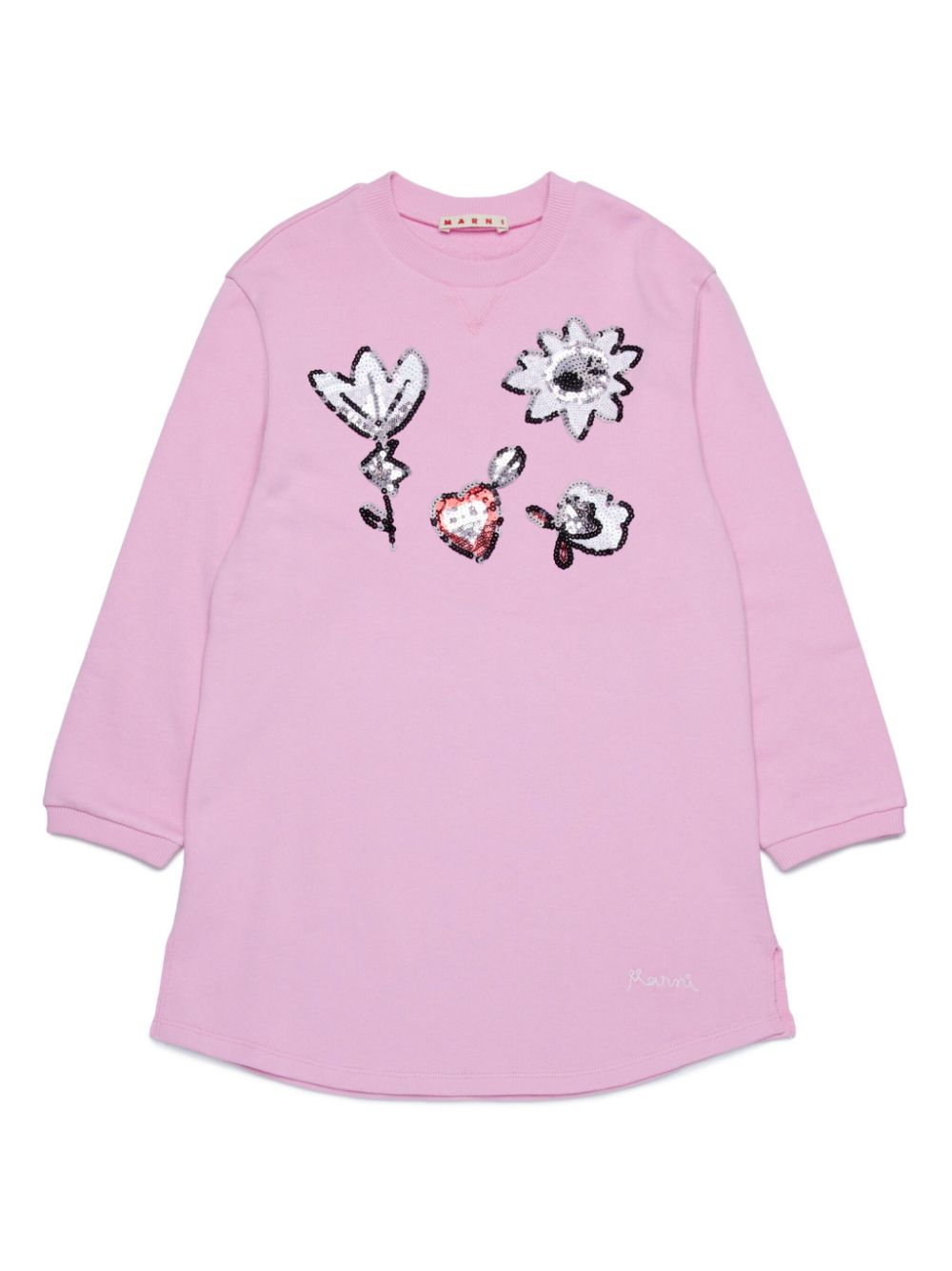 Marni Kids sequin-embellished cotton dress - Pink von Marni Kids