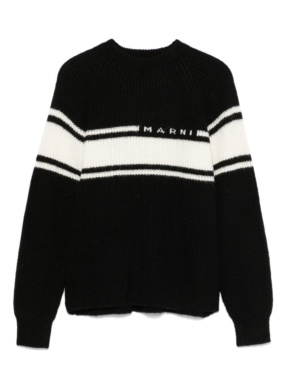 Marni Kids stripe-detail sweater - Black von Marni Kids