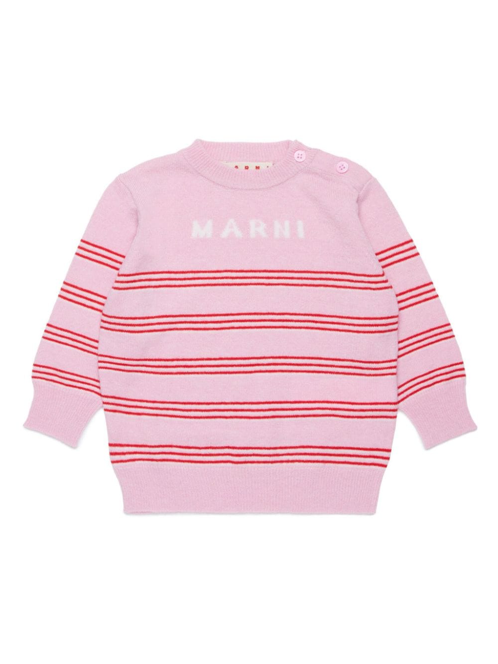 Marni Kids striped crew-neck jumper - Pink von Marni Kids