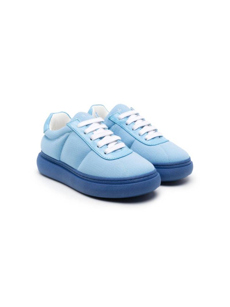 Marni Kids two-tone piqué sneakers - Blue von Marni Kids