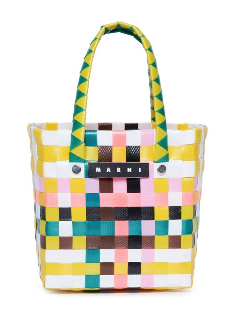 Marni Kids woven-design tote bag - Yellow von Marni Kids