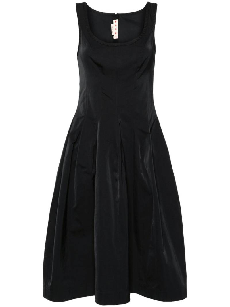 Marni A-line scuba midi dress - Black von Marni