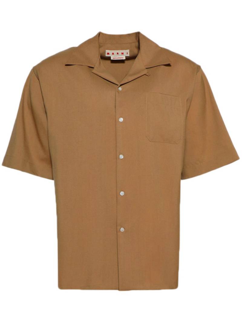 Marni Cuban-collar shirt - Brown von Marni