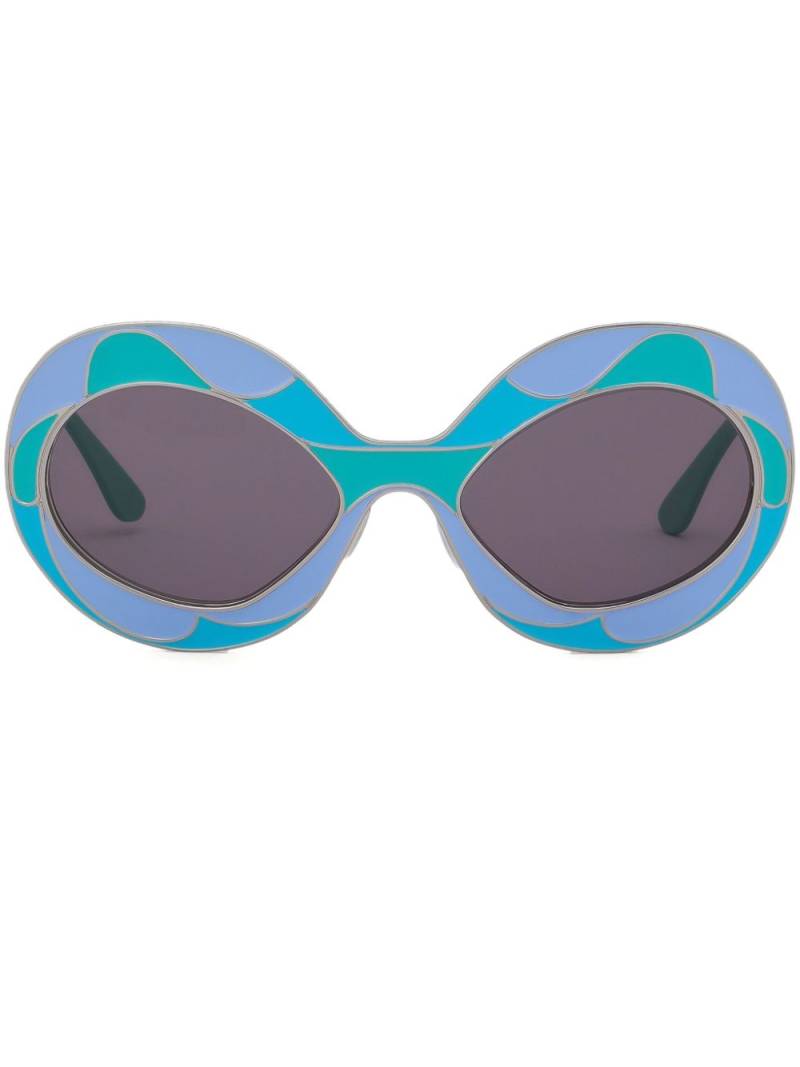 Marni Fontana Land of Revelations oversize-frame sunglasses - Blue von Marni