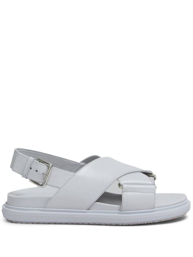 Marni Fussbet leather sandals - Grey von Marni