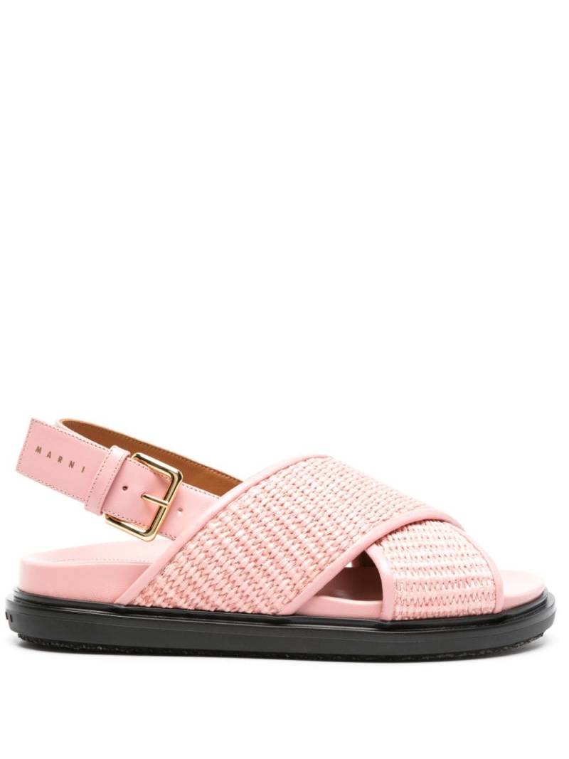 Marni Fussbett slingback sandals - Pink von Marni