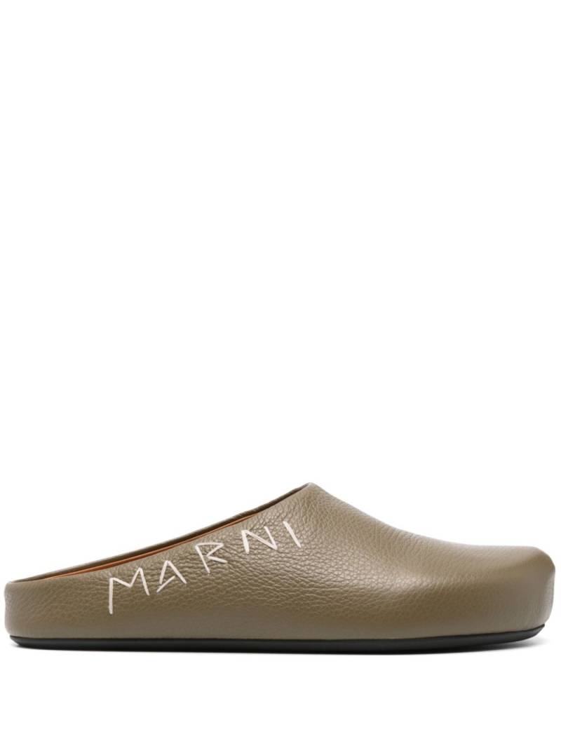 Marni Fussbett sabot - Green von Marni