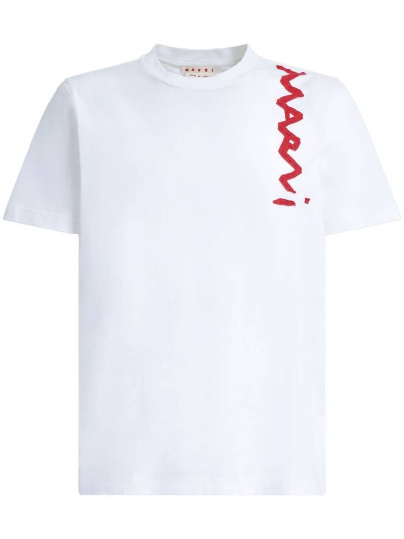 Marni Lettering-deteiling t-shirt - White von Marni