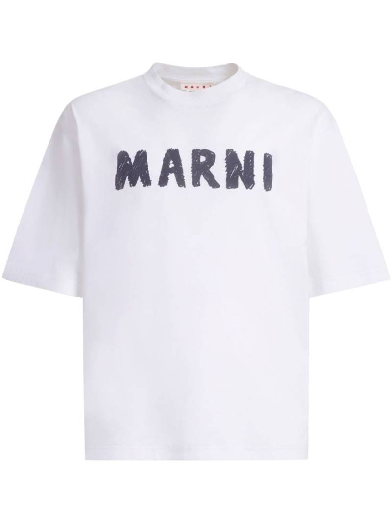 Marni Logo print t-shirt - White von Marni