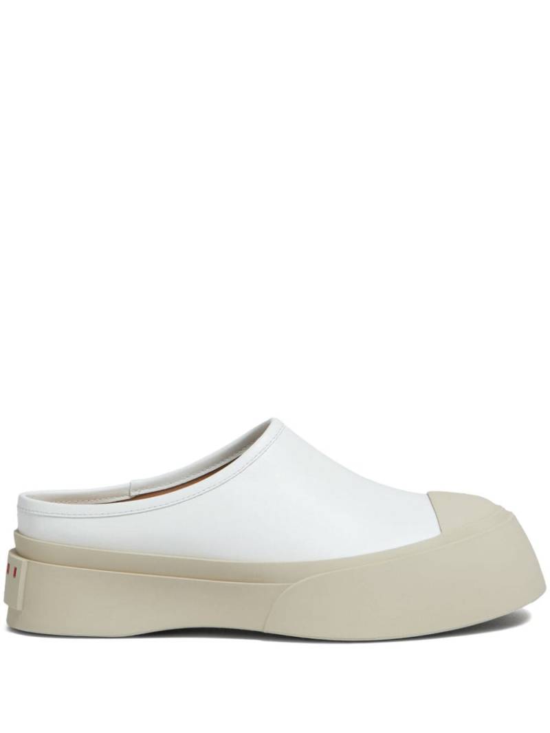 Marni Mary Jane leather mules - White von Marni