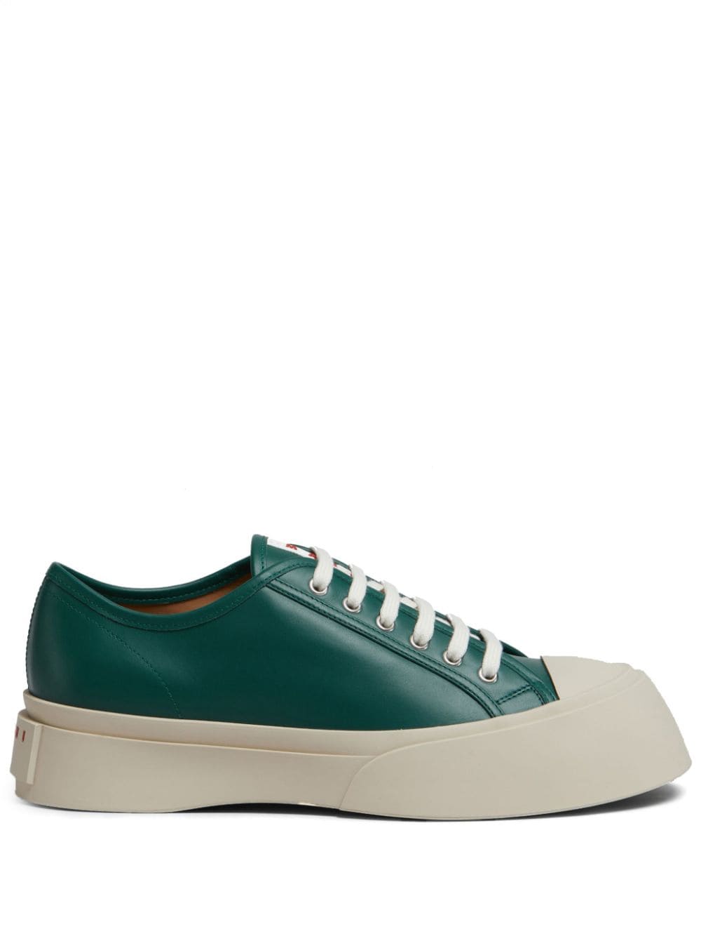 Marni Pablo lace-up leather sneakers - Green von Marni