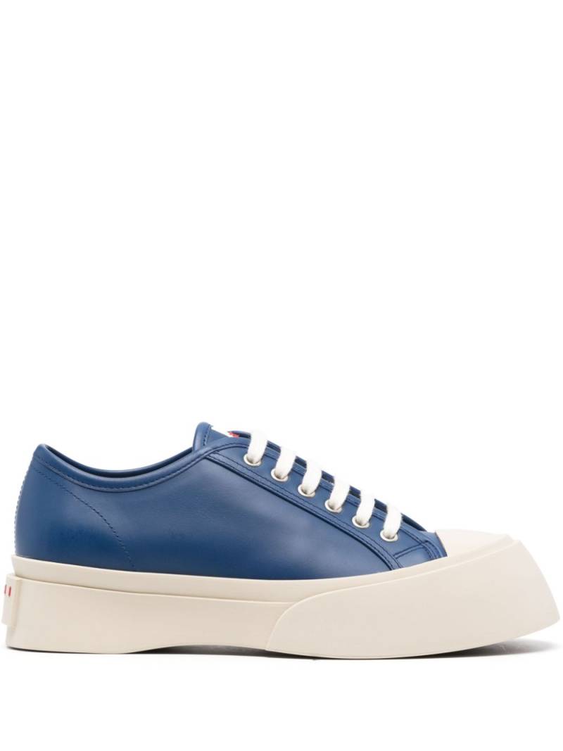 Marni Pablo leather flatform sneakers - Blue von Marni