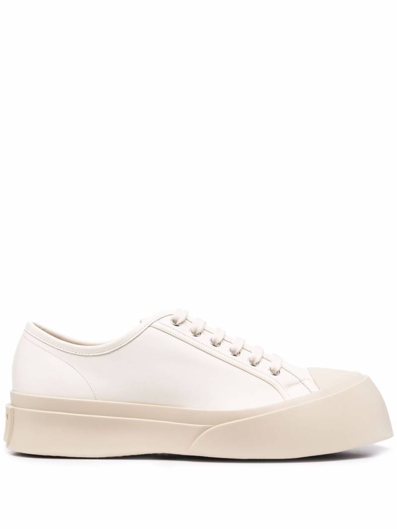 Marni Pablo leather flatform sneakers - Neutrals von Marni