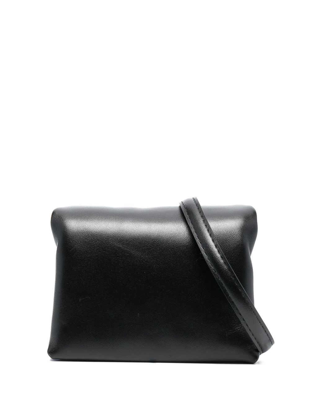 Marni mini Prisma leather clutch bag - Black von Marni