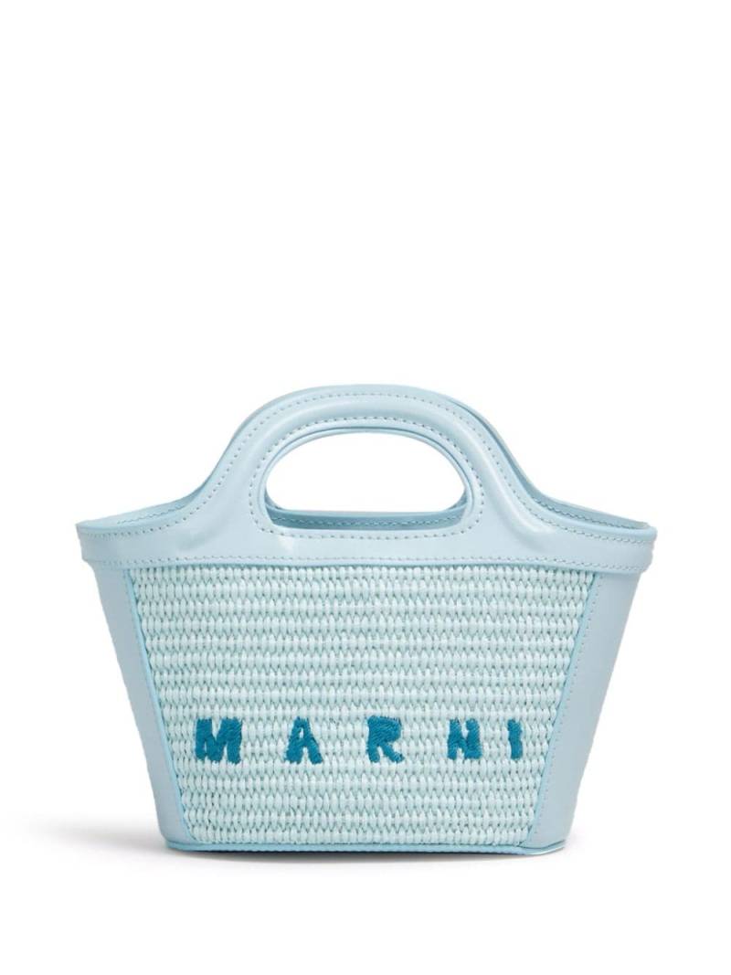 Marni Tropicalia Micro tote bag - Blue von Marni