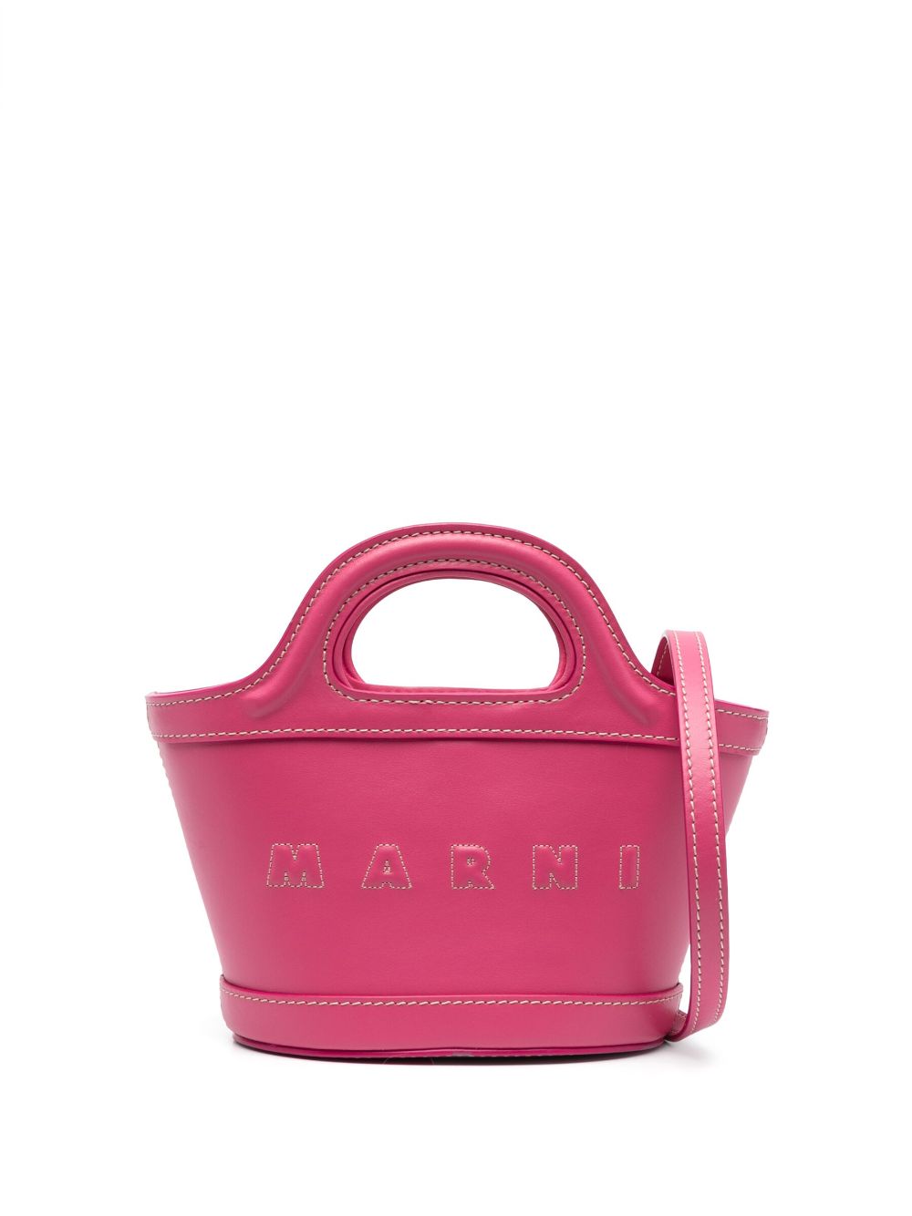 Marni Tropicalia embossed-logo tote - Pink von Marni