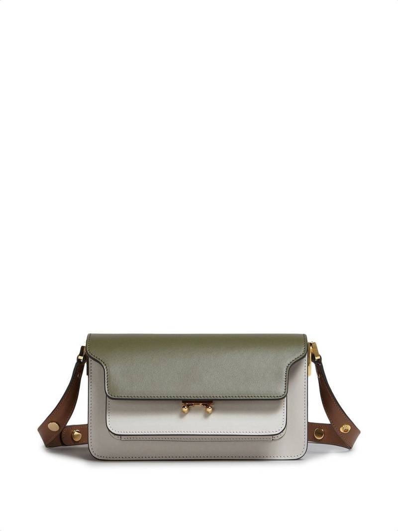 Marni Trunk colourblock shoulder bag - Green von Marni