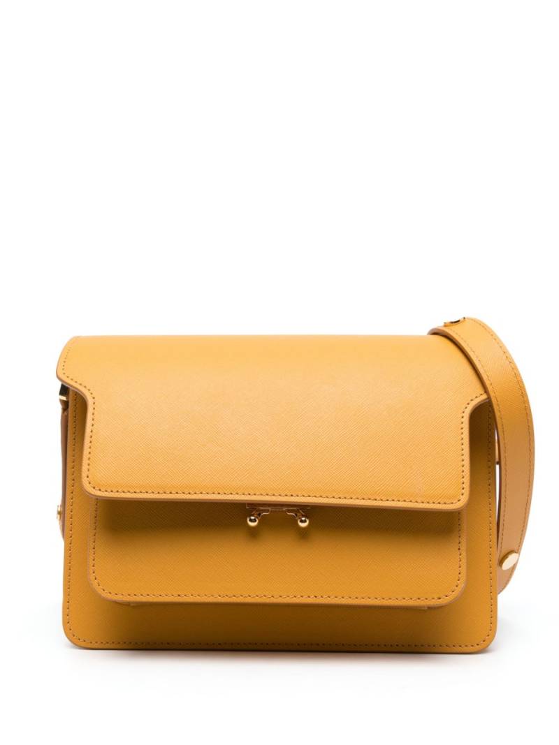 Marni Trunk leather shoulder bag - Orange von Marni