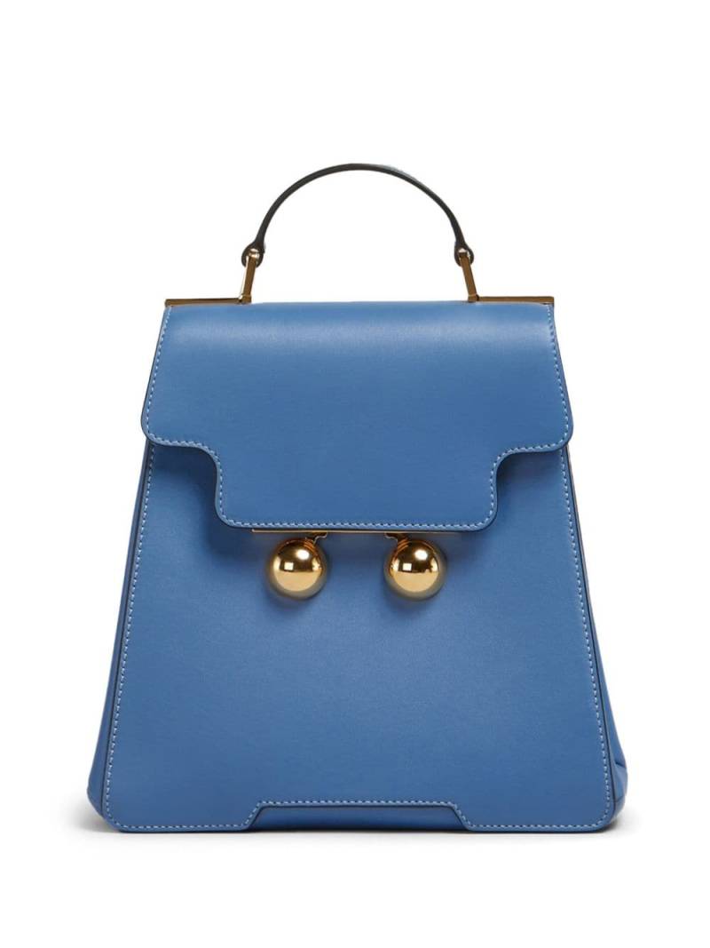 Marni Trunkaroo leather backpack - Blue von Marni