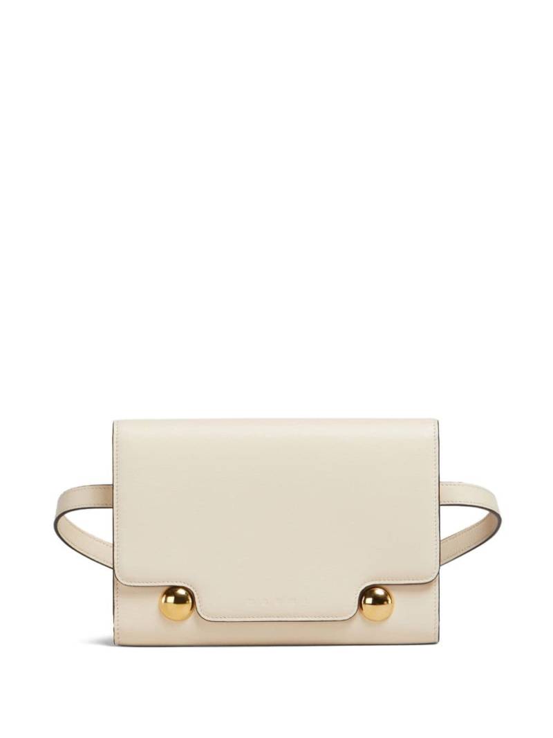 Marni Trunkaroo leather belt bag - Neutrals von Marni