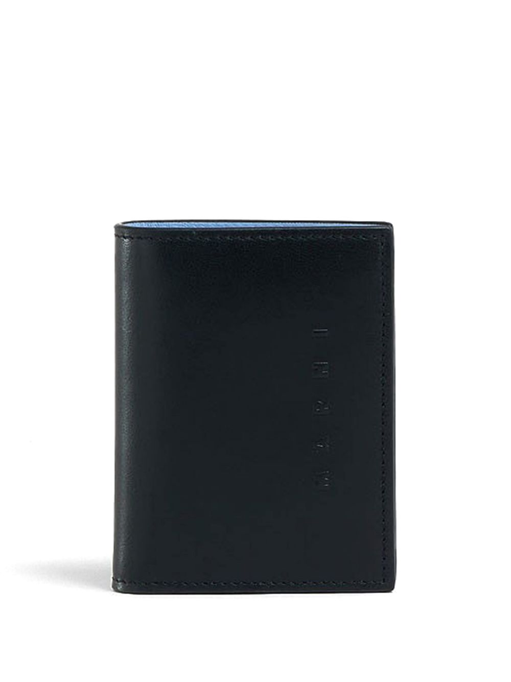 Marni bi-fold embossed logo leather wallet - Black von Marni