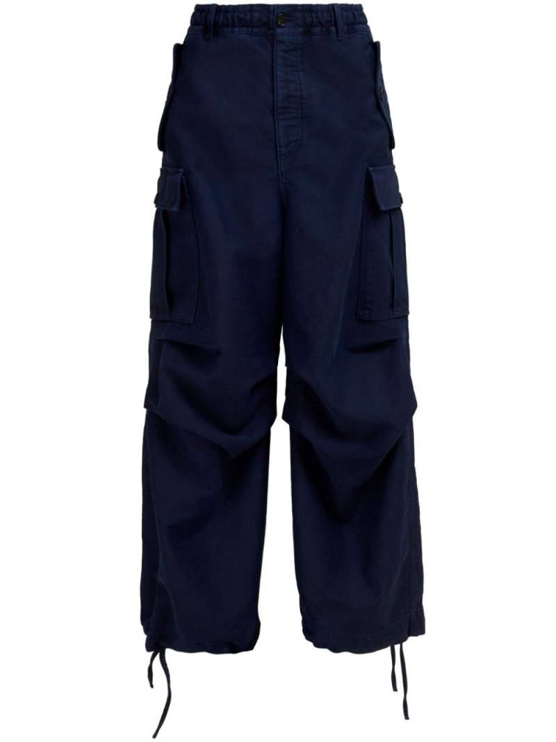 Marni cargo-pocket cotton trousers - Blue von Marni