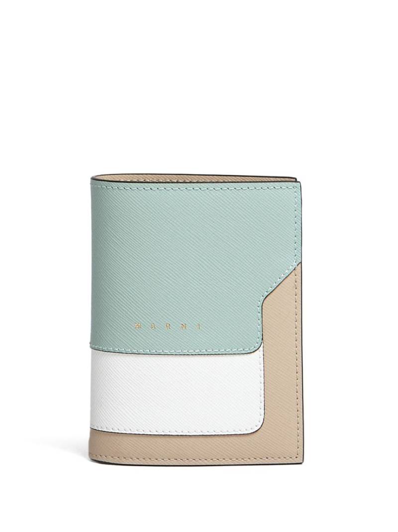 Marni colour-block bi-fold wallet - Green von Marni