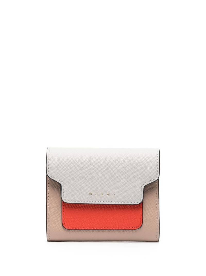 Marni colour-block leather purse - Neutrals von Marni