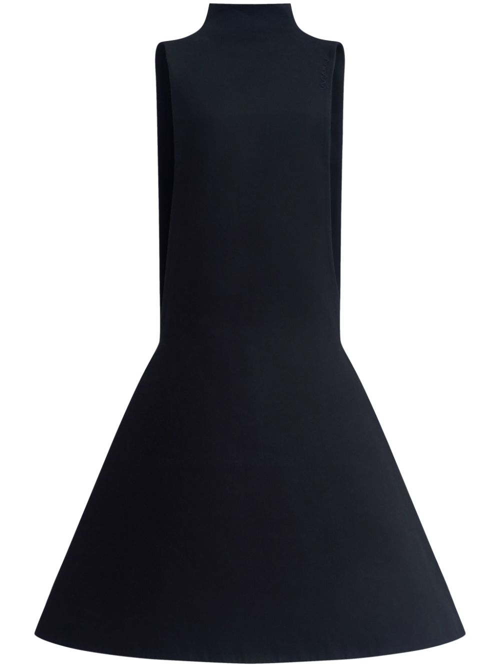 Marni cotton cady flared dress - Black von Marni