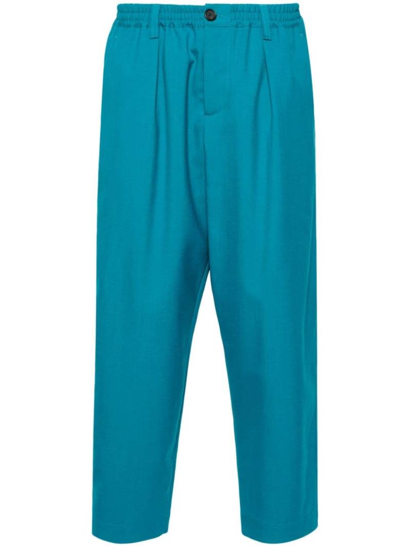 Marni cropped wool trousers - Blue von Marni