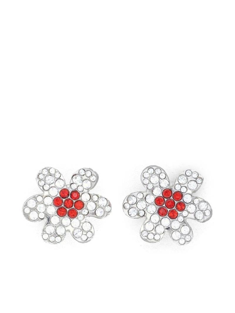 Marni crystal-flower drop earrings - Silver von Marni