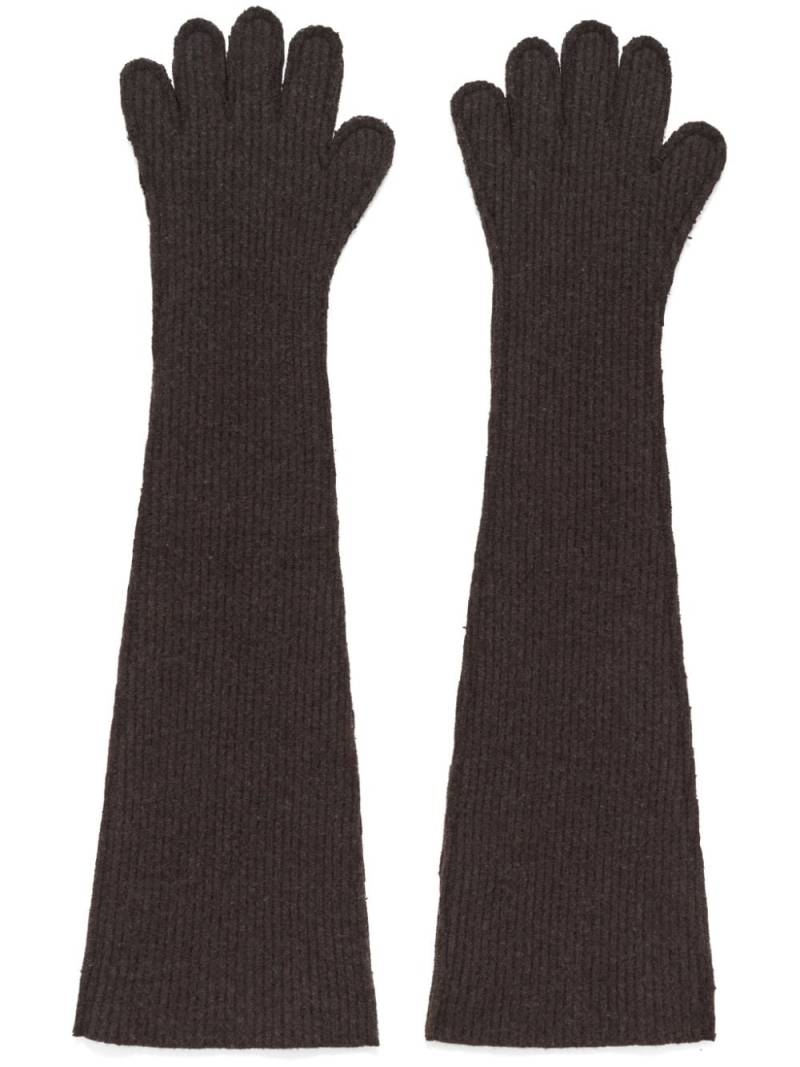 Marni elbow-length gloves - Brown von Marni