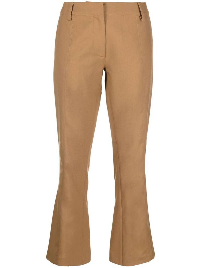 Marni flared cropped trousers - Neutrals von Marni