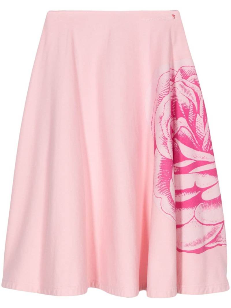 Marni floral-print cotton skirt - Pink von Marni