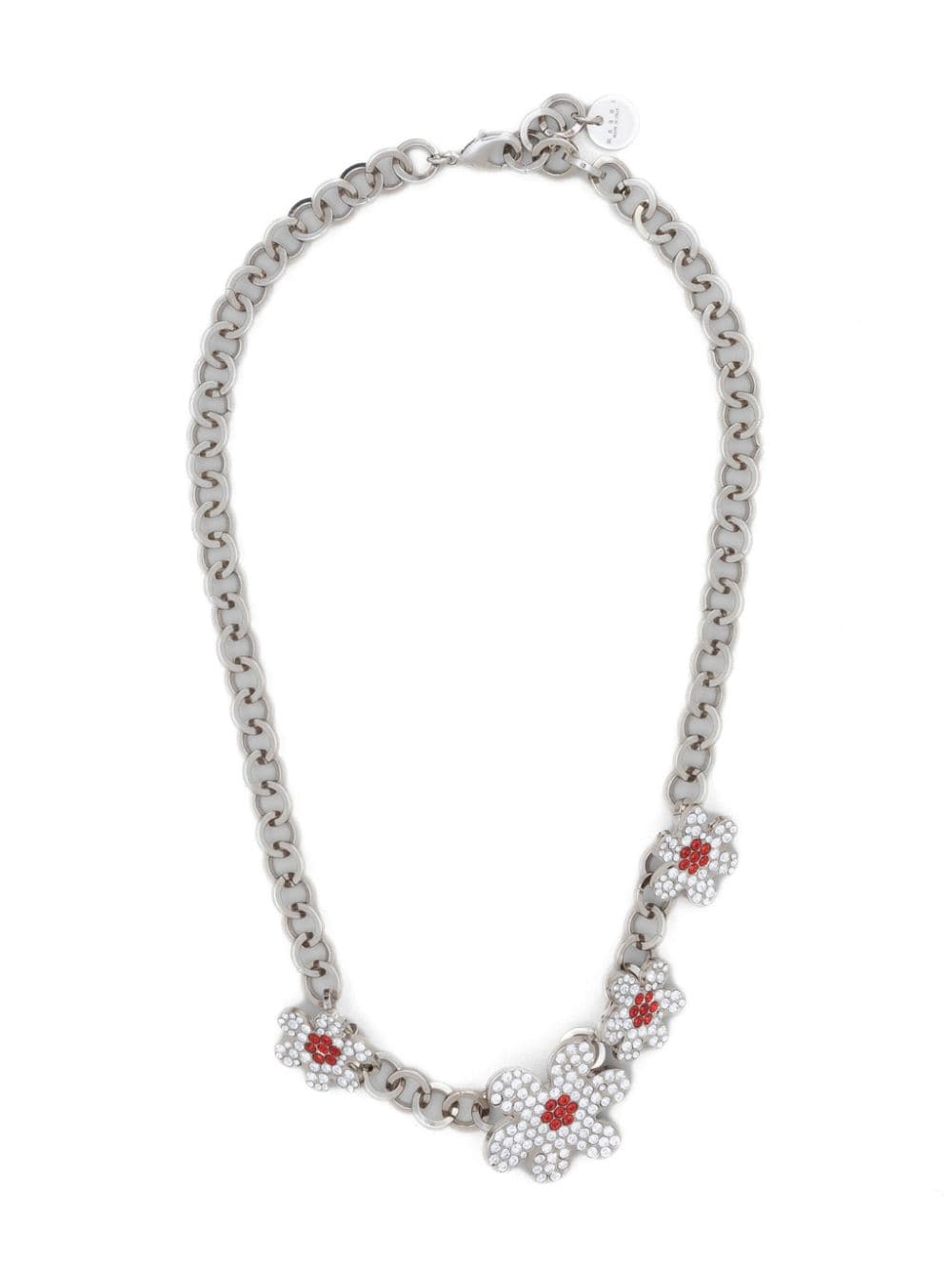 Marni flower-charm chain necklace - White von Marni