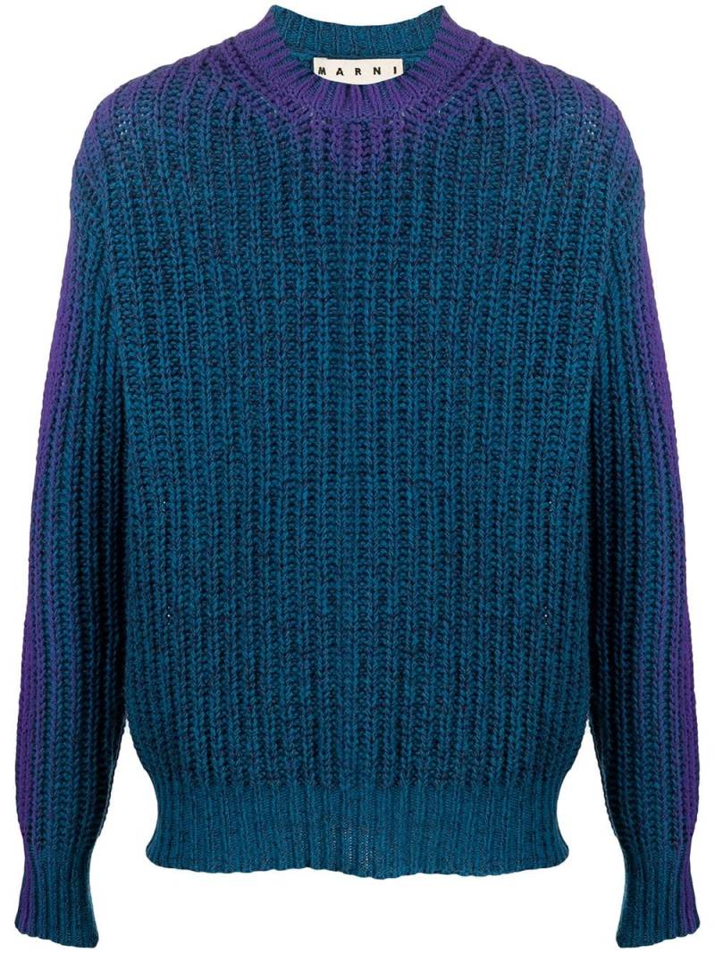 Marni gradient effect jumper - Blue von Marni