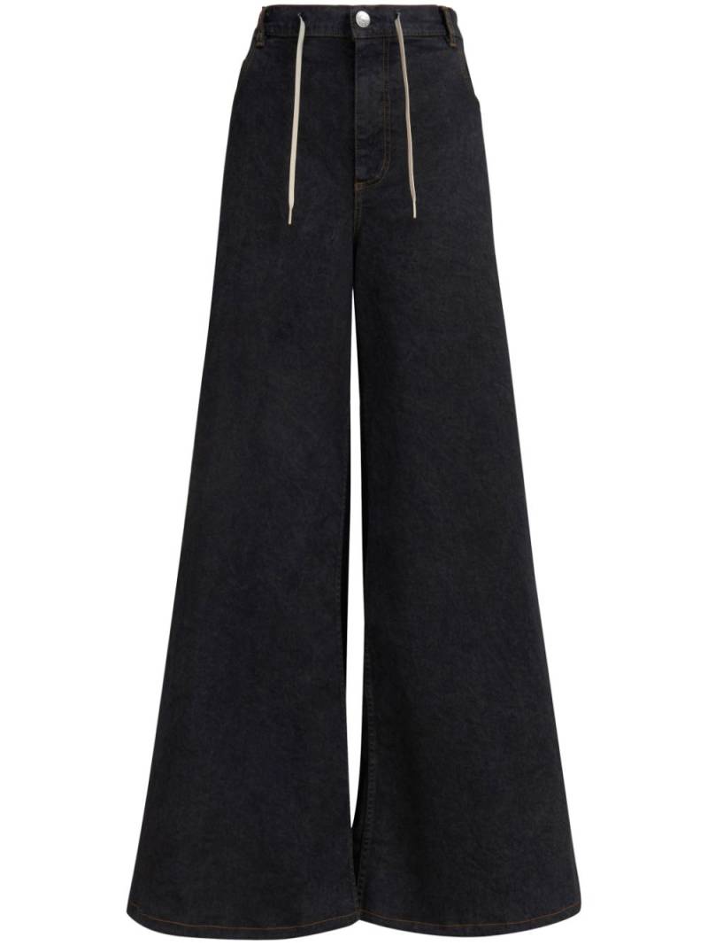 Marni high-rise wide-leg jeans - Black von Marni