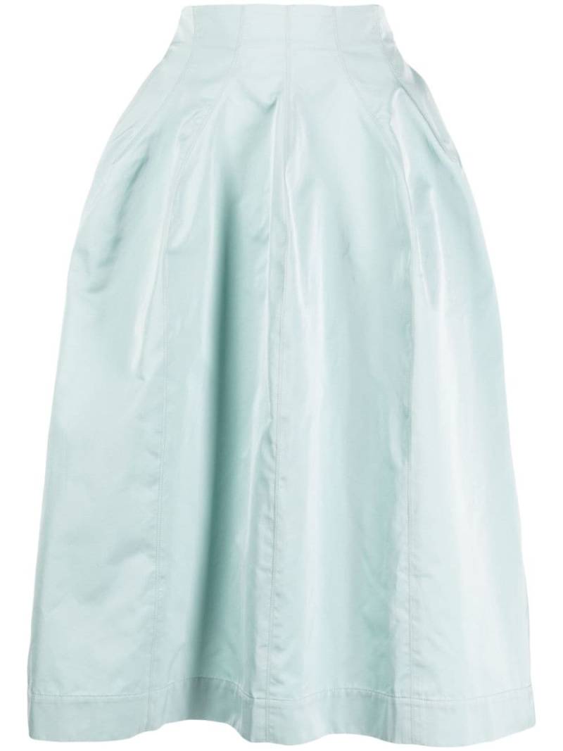 Marni high-waist pleated midi skirt - Blue von Marni