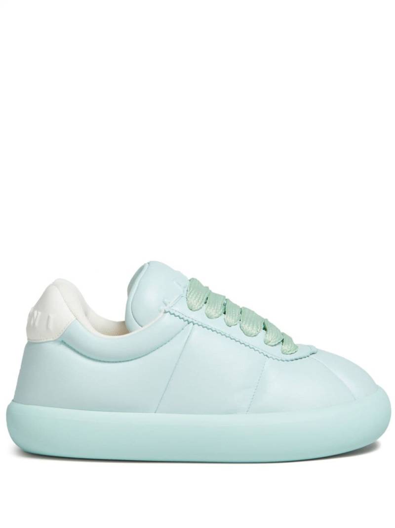 Marni lace-up leather sneakers - Blue von Marni