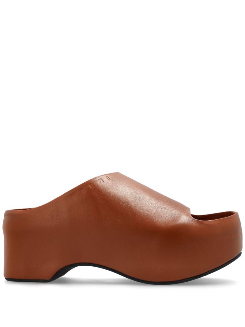 Marni leather mules - Brown von Marni