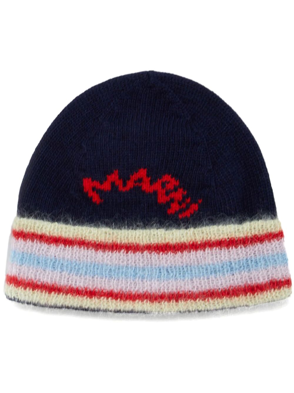 Marni logo beanie - Blue von Marni