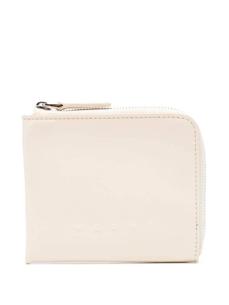 Marni logo-embossed wallet - Neutrals von Marni